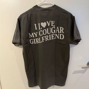 I Love My Cougar Girlfriend Men’s Shirt, Size M